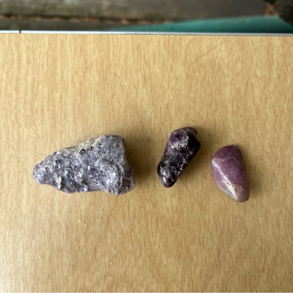 Lepidolite / Mica Crystal Set of 3 - Picture 11 of 14